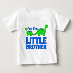 I'm The LITTLE BROTHER!  Custom Dinosaur Gift Baby T-Shirt