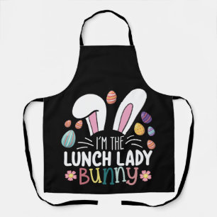 I'm The Lunch Lady Bunny Easter Matching Apron