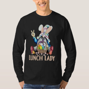 I'm The Lunch Lady Gnome Bunny Matching Family Eas T-Shirt
