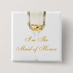 I'm The Maid of Honour 2 Inch Square Button