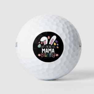 I'm The Mama Mom Bunny Easter Family Matching Golf Balls