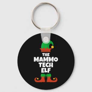 I'm The Mammo Tech Elf Family Pajama Christmas Mam Keychain