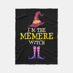 Im The Memere Witch Costume Halloween Funny Fleece Blanket