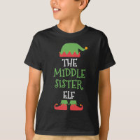I'm The Middle Sister Elf Christmas Family Matchin