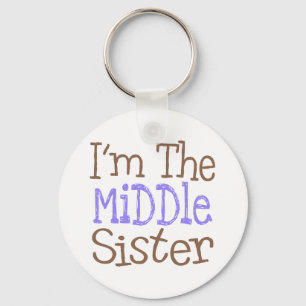 I'm The Middle Sister (Purple) Keychain