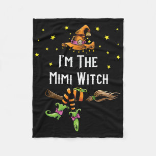 Im The Mimi Witch Halloween Matching Group Costume Fleece Blanket