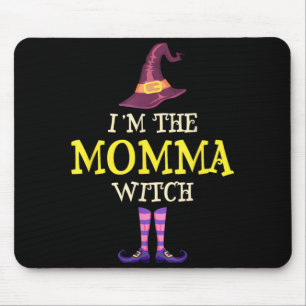 Im The Momma Witch Costume Halloween Funny Witchy Mouse Pad