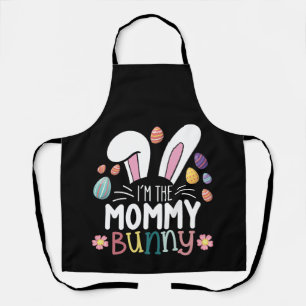 I'm The Mommy Mom Bunny Easter Family Matching Apron