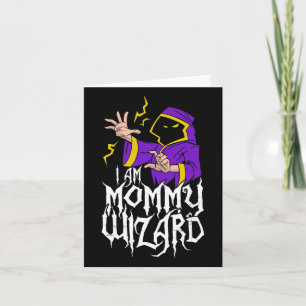 I'm The Mommy Wizard Matching Family Halloween  Card