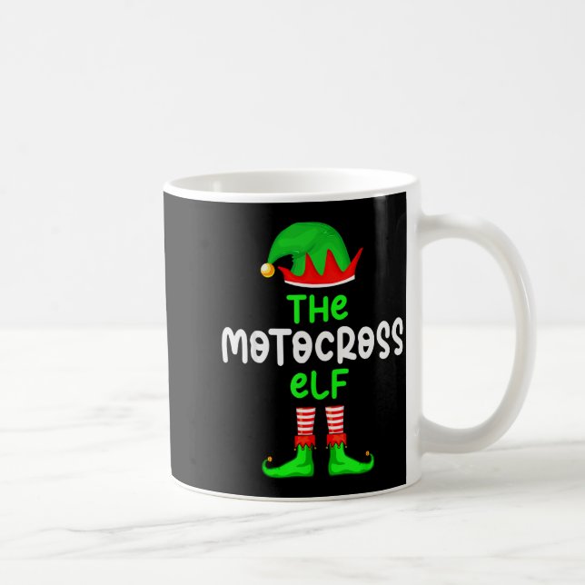 I'm The Motocross Elf Dirt Bike Christmas Matching Coffee Mug (Right)