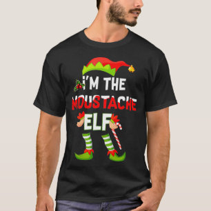 I'm The Moustache Elf Christmas Matching Pyjamas T-Shirt