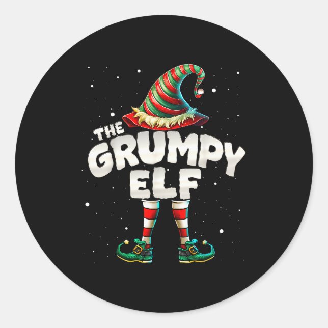 I'm The Mpy Elf Family Matching Group Christmas  Classic Round Sticker (Front)