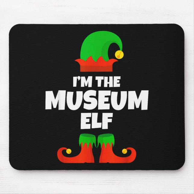 I'm The Museum Elf Family Pajama Christmas Funny  Mouse Pad (Front)