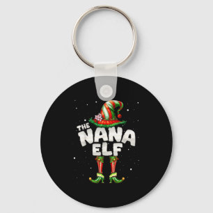 I'm The Nana Elf Family Matching Group Christmas Keychain