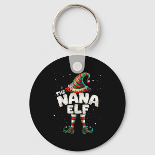 I'm The Nana Elf Family Matching Group Christmas Keychain