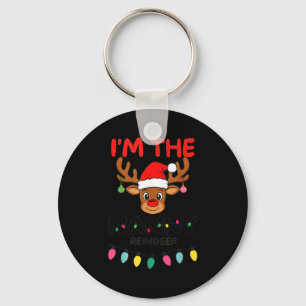 I'm The Nanny Reindeer Family Christmas Matching G Keychain