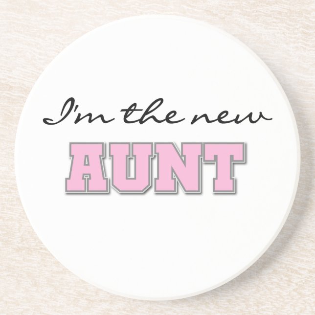 I'm the New Aunt Tshirts and Gifts Coaster (Front)