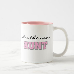 I'm the New Aunt tshirts and Gifts Two-Tone Coffee Mug