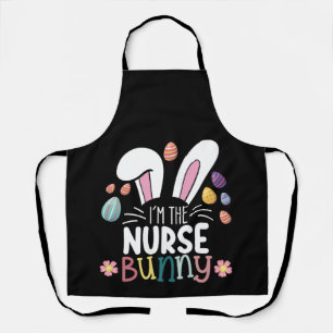 I'm The Nurse Bunny Easter Matching Apron