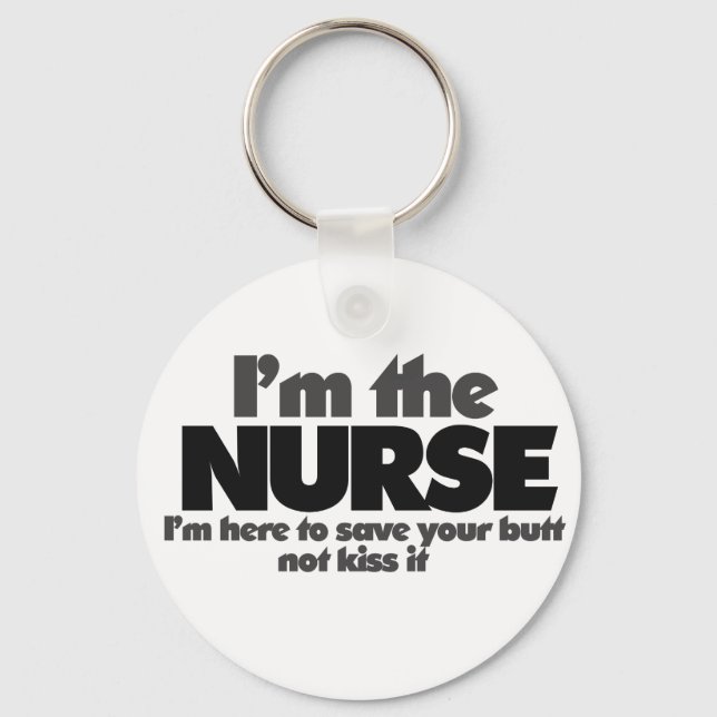 I'm the Nurse Keychain (Front)