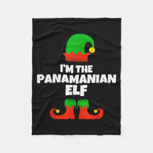 I'm The Panamanian Elf Family Pajama Christmas Fun Fleece Blanket
