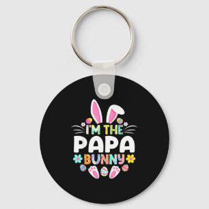 Im The Papa Bunny Funny Easter Day Family Matching Keychain