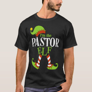 I'm The PASTOR Elf Family Group Matching PJ Christ T-Shirt