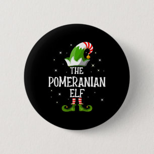 Im the Pomeranian Elf Family Matching Group Christ 2 Inch Round Button