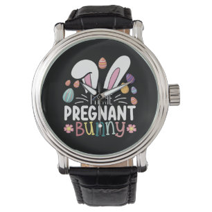 I'm The Pregnant Bunny Mom Easter Family Matching Watch