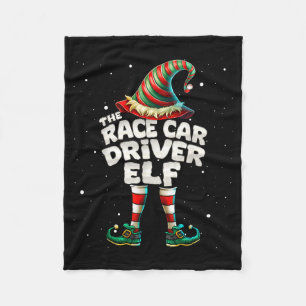I'm The Race Car Driver Elf Family Matching Group  Fleece Blanket