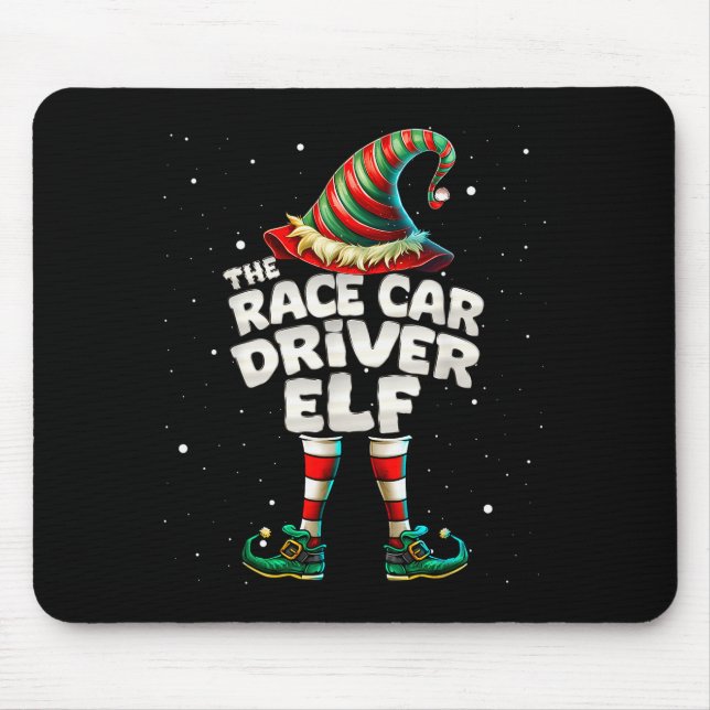 I'm The Race Car Driver Elf Family Matching Group  Mouse Pad (Front)