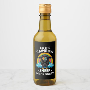 I'm The Rainbow Sheep In The Family Pride Month Wine Label