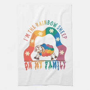I'm the Rainbow Sheep of My Family – Pride Sheep Kitchen Towel