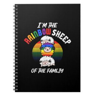 Im The Rainbow Sheep Of The Famliy Present Notebook