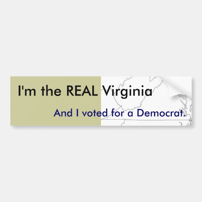 I'm the REAL Virginia - Bumper Sticker (Front)