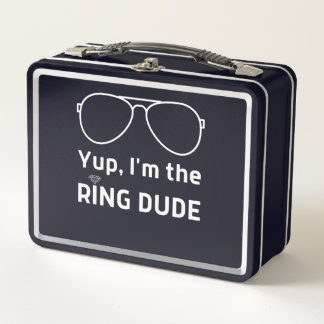 Im the ring dude funny wedding ring kids metal lunch box