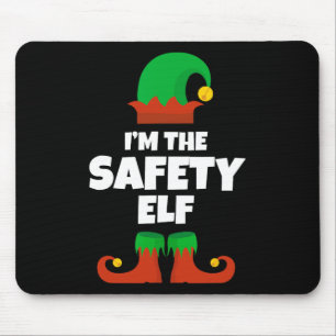 I'm The Safety Elf Family Pajama Christmas Officer Mouse Pad
