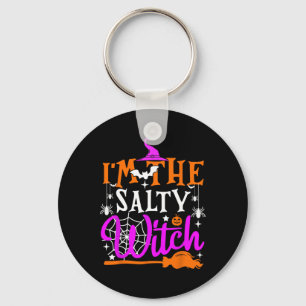 I'm The Salty Witch Shirt Funny Witch Halloween Co Keychain