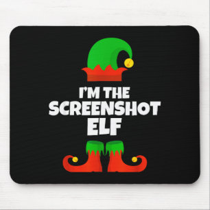 I'm The Screenshot Elf Family Pajama Christmas Fun Mouse Pad
