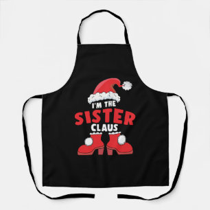 I'm The Sister Claus Christmas Family Matching Apron