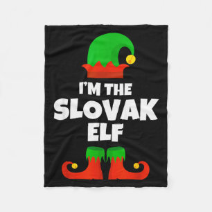 I'm The Slovak Elf Family Pajama Christmas Funny S Fleece Blanket