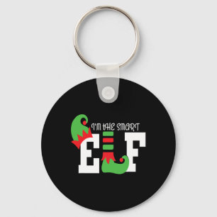 I'm The Smart Elf Matching Family Christmas Funny Keychain