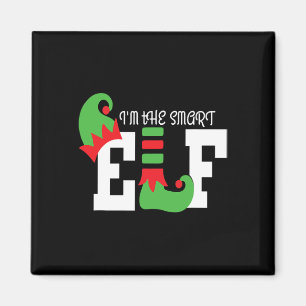 I'm The Smart Elf Matching Family Christmas Funny Magnet