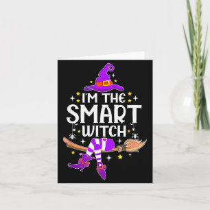 I'm The Smart Witch Halloween Matching Group Costu Card