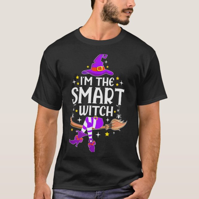I'm The Smart Witch Halloween Matching Group Costu T-Shirt (Front)