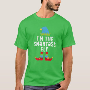 I'm The Smartass Elf Matching Christmas Costume T-Shirt