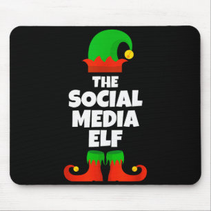 I'm The Social Media Elf Family Pajama Christmas F Mouse Pad