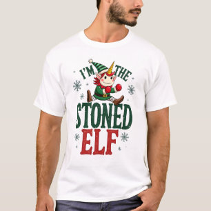 Im The Stoned Elf Vintage Christmas Dabbing Unicor T-Shirt