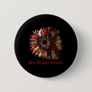 I'm The Storm Sunflower Leopard Brain Aneurysm War 2 Inch Round Button