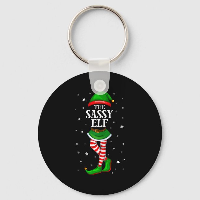Im The Sy Elf Matching Christmas For Teen Girls Ki Keychain (Front)